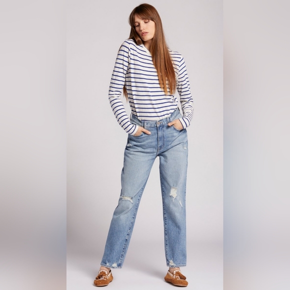 Current/Elliot "The Boyfriend" Distressed Jeans Size 23 NWT  A0120 - Picture 1 of 13